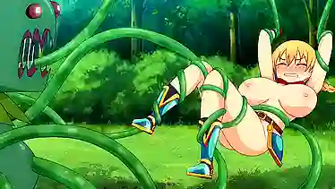 Тенакли трахнули блондиночку в секси броне, пока та в игре находится